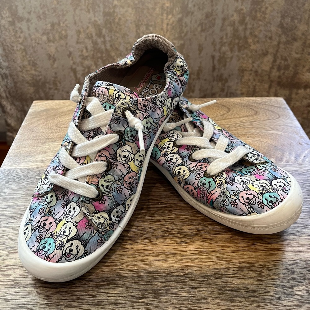 BOBS from Skechers Women’s slip on Doodle Sneaker with Memory Foam